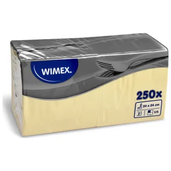 Wimex papírové ubrousky koktejlové béžové 2-vrstvé 24 cm x 24 cm 250ks