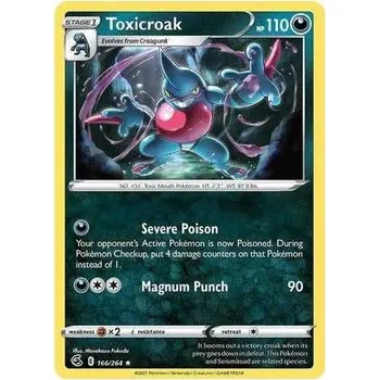 Sběratelská karetní hra Pokémon karta Toxicroak 166/264 - Fusion Strike