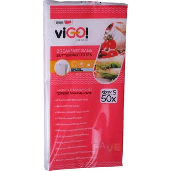 Sáček na potraviny Sáček svačinový papírový 21x10cm (50ks)