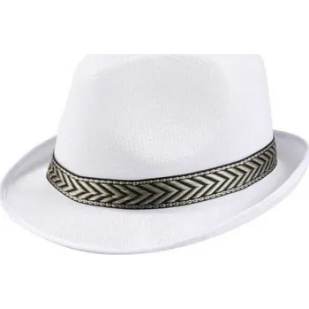 Klobouk Párty klobouk bílý se stužkou