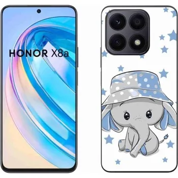 Pouzdro na mobilní telefon Gelový kryt mmCase na mobil Honor X8a - modrý slon