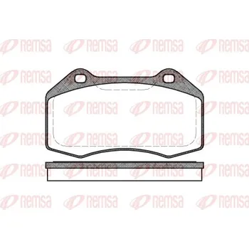 Brzdová destička Sada brzdových destiček, kotoučová brzda REMSA 1113.00