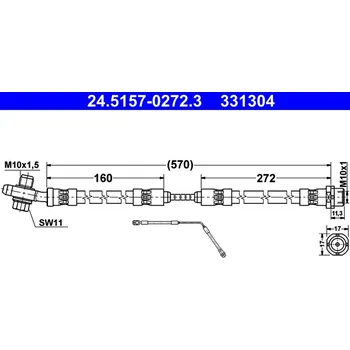 Brzdová hadice Brzdová hadice ATE 24.5157-0272.3