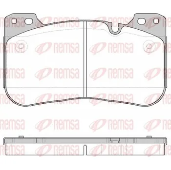 Brzdová destička Sada brzdových destiček, kotoučová brzda REMSA 1834.00