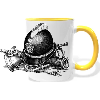 Hrnek - Hasičská helma Barva: Žlutá