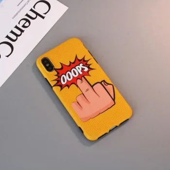 Pouzdro na mobilní telefon Flexi gelový obal na iPhone X - gesto