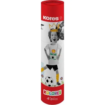 Pastelka Trojhranné pastelky Kores KOLORES Twist & Turn - 12 ks, tužka + ořezávátko - 93319