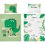 Oboustranné povlečení do postýlky bambusové MayaMoo Cool Dude Green