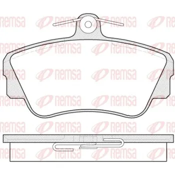 Brzdová destička Sada brzdových destiček, kotoučová brzda REMSA 0309.00