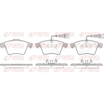 Brzdová destička Sada brzdových destiček, kotoučová brzda REMSA 1045.22