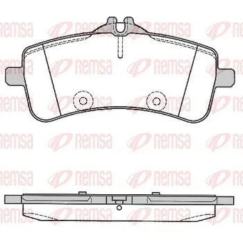 Brzdová destička Sada brzdových destiček, kotoučová brzda REMSA 1794.00