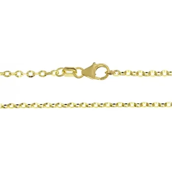 Náramek Luxur, Přívěskový řetízek nebo náramek s diamantovým brusem, žluté zlato, délka: 18 cm, 2840580-0-18-0