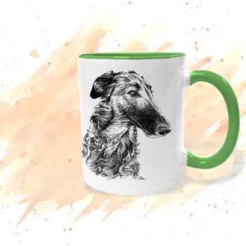 Hrnek - Barzoj Barva: Zelená