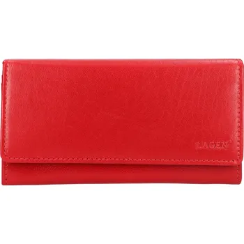 Dámská kožená peněženka Lagen Rastes - červená