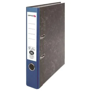 Pákový pořadač OFFICEO - A4, kartonový, 5 cm, mramor, modrý hřbet