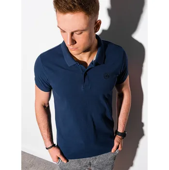 Pánské tričko Ombre Clothing Pánské basic polo tričko Douglas navy S S1374