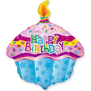 Balónek Muffin narozeninový fóliový balónek, 61x51cm (volný)