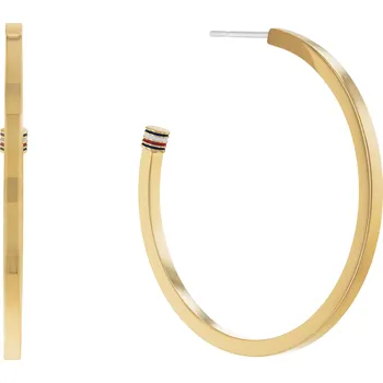 Šperk Tommy Hilfiger Nadčasové pozlacené kruhové náušnice 2780774 + 2 měsíce na vrácení zboží