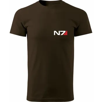Pánské tričko Tričko N7 - simple - hnědá