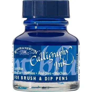 Kaligrafický inkoust WINSOR & NEWTON Calligraphy Ink, 30ml Light Blue