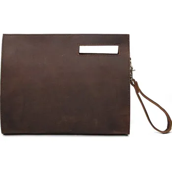 Pánská aktovka Pánská prostorná taška s asymetrickým uchem Barva (Varianta): tmavě hnědá(30.5cm)