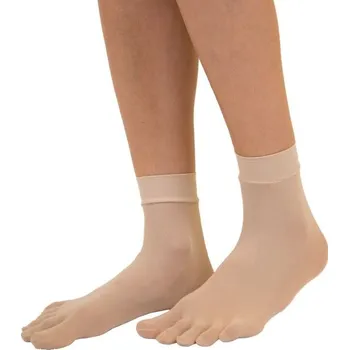 Dámské punčochy PLAIN ANKLE prstové nylonové ponožky ToeToe