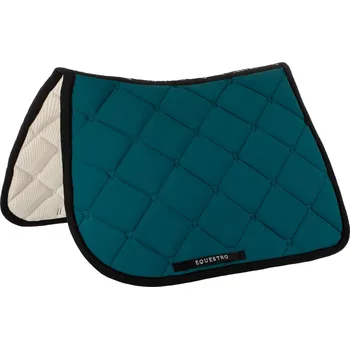 EQUESTRO Dečka podsedlová Black Line Multilogo Equestro, skoková, petrol FULL
