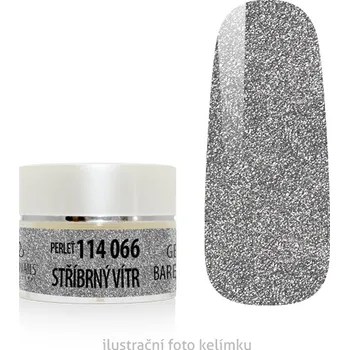 Umělé nehty UV/LED gel barevný - Stříbrný vítr perleť 5g