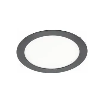 Svítidlo GTV LED svítidlo ORIS PLUS, podhled, 13W, černá, 3000K, 1020lm, AC220-240V, zapuštěné, IP20, 120°