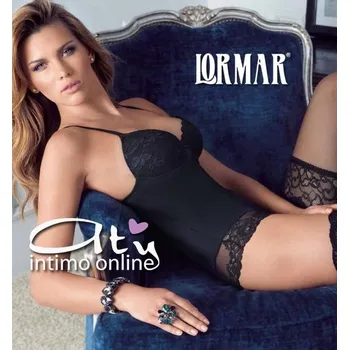 Korzet Body boudoir černá 75B - Lormar