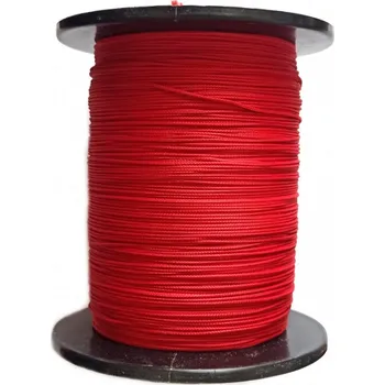 Příze Šňůra technická žaluziová / k navlékání korálků Ø 1 mm, barva Červená (2522)