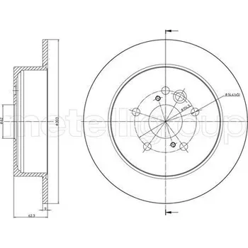 Brzdový kotouč Brzdový kotouč METELLI 23-0803C