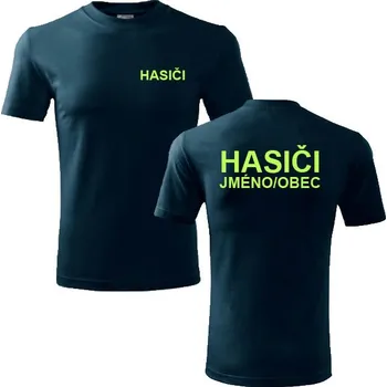 Pánská móda Triko s potiskem Hasiči se jménem nebo názvem obce Barva: Červená, Velikost: S