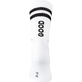 Pánské ponožky SINGLE vtipné ponožky John Kiss - GOOD 41-46 bílá