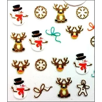 Zdobení - Vánoční - Sob, Sněhulák, Vločka