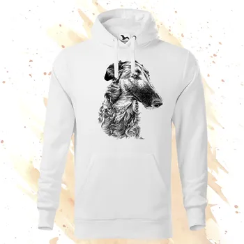 Dámská mikina Mikina - Barzoj Barva: Bílá (00), Velikost: XXL, Střih: Pánské