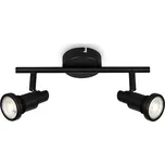 BRILONER LED bodové svítidlo 27,5 cm 2xGU10 4,8W 400lm černá IP44 BRI 2992-025