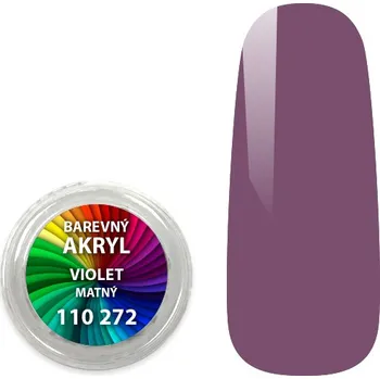 Umělé nehty Akryl pudr matný - Violet - 4 ml