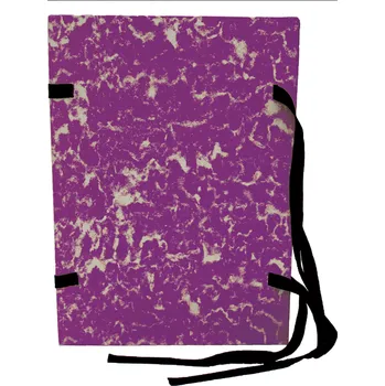 Archivační box Spisové desky s tkanicemi A4 - mramor fialové