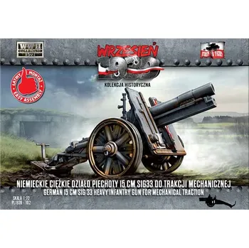 Plastikový model First To Fight 1/72 15cm SIG33 heavy infantry gun for mech.tract.
