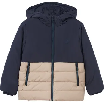 Kojenecká bunda MAYORAL chlapecká zimní bunda modrá, béžová vel. 140 cm
