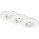 BRILONER 3ks sada LED vestavné svítidlo, pr. 9 cm, 5 W, bílé BRI 7047-036