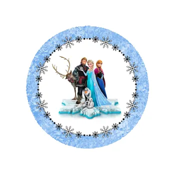 Jedlá dekorace na dort LEDOVÉ KRÁLOVSTVÍ vločka, VARIANTA Jedlý papír 1751