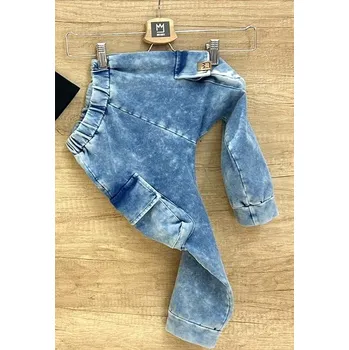 Chlapecké kalhoty Teplákové kalhoty Mimi 22112 modré, šedé Velikost: 122