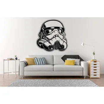 Samolepící dekorace Lepy.cz Samolepka na zeď Star Wars - Stormtrooper Velikost (šířka x výška): 90x92cm, Barevná varianta: Karafiátová růžová