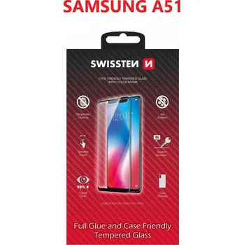 Telefonní příslušenství Sklo swissten full glue, color frame, case friendly samsung a515f galaxy a51 černé