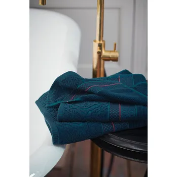 Pip studio ručník Soft Zellige 70x140, tmavě modrý