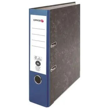 Pákový pořadač OFFICEO - A4, kartonový, 7,5 cm, mramor, modrý hřbet