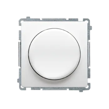 vypínač SIMON Basic BMS9L.01/11 Otočný stmívač pro stmívatelné LED 230VAC, 2-250W, (strojek s krytem) Bílá