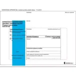 Doručenky B6 - modrý pruh, pro správní řízení, samolepicí, 100 ks